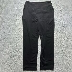 Athleta Women's Size 8 Eastbound Straight Pant Tencel Blend Black‎ Wide Leg